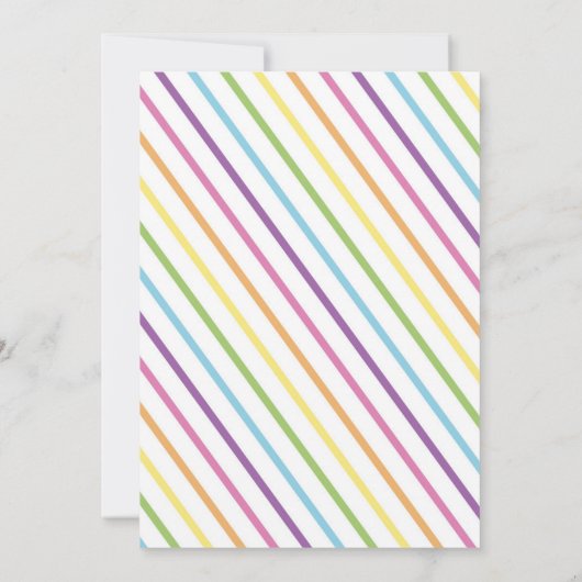 バウンスハウスをテーマにした誕生日パーティーの招待状 招待状 (裏面)