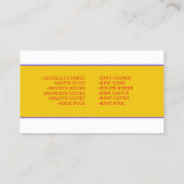 バウンスハウスインフレータブルパーティー誕生日事業 名刺 (裏面)