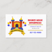 バウンスハウスインフレータブルパーティー誕生日事業 名刺 (正面)