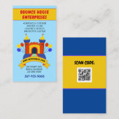 バウンスハウスインフレータブルパーティー誕生日 名刺 (正面/裏面)