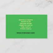 バウンスハウスインフレータブルパーティーQRコード 名刺 (裏面)