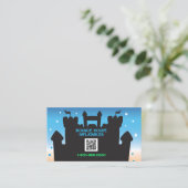 バウンスハウスインフレータブルパーティーQRコード 名刺 (スタンド正面)