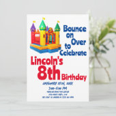 バウンスハウスインフレータブル子供の誕生日パーティー 招待状 (スタンド正面)