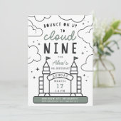 バウンスハウスキッズ9thバースデーパーティー 招待状 (スタンド正面)