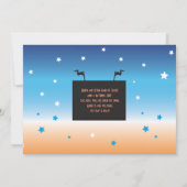 バウンスハウスキャッスルバースデーパーティーインフレータブルジャンプ 招待状 (裏面)