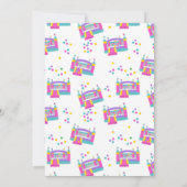 バウンスハウスジャンピングキャッスルガールズフォト誕生日 招待状 (裏面)