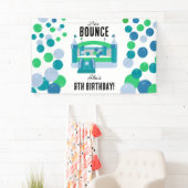 バウンスハウスジャンピングキャッスルボーイズ誕生日パーティー 横断幕 (インサイチュ)