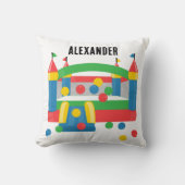 バウンスハウスジャンピングキャッスルボールかわいいパターン クッション (正面)