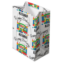 バウンスハウスジャンピングキャッスルボールキッズ名 ミディアムペーパーバッグ