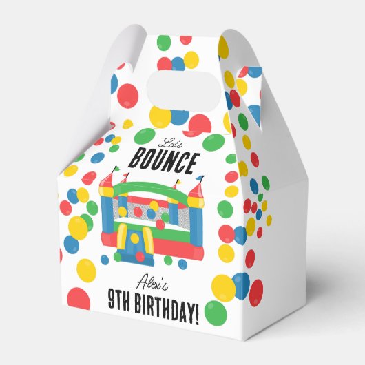 バウンスハウスジャンピングキャッスル子供の誕生日パーティー フェイバーボックス (正面サイド)