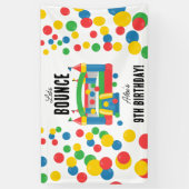 バウンスハウスジャンピングキャッスル子供の誕生日パーティー 横断幕 (縦)