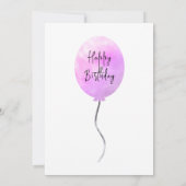 バウンスハウスジャンプトランポリンガールバースデーパーティー 招待状 (裏面)