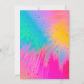 バウンスハウスジャンプトランポリン子供の誕生日 招待状 (裏面)