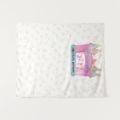 バウンスハウスジャンプ体操遊体操子供の背景 タペストリー (正面(横))