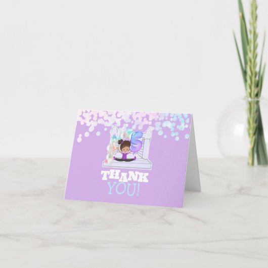 バウンスハウスジャンプ第五誕生日 サンキューカード (正面)