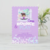 バウンスハウスジャ遊ンプシックス誕生日招待状 招待状 (スタンド正面)