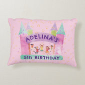 バウンスハウスジャ遊ンプ体操子供の誕生日 アクセントクッション (裏面)