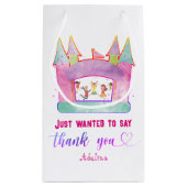 バウンスハウスジャ遊ンプ体操子供の誕生日 スモールペーパーバッグ (裏面)