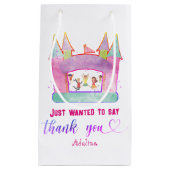 バウンスハウスジャ遊ンプ体操子供の誕生日 スモールペーパーバッグ (正面)