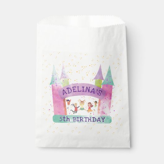 バウンスハウスジャ遊ンプ体操子供の誕生日 フェイバーバッグ (正面)