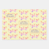 バウンスハウスジャ遊ンプ体操子供の誕生日 ラッピングペーパーシート (正面2)