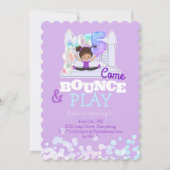 バウンスハウスジャ遊ンプ第五誕生日 招待状 (正面)