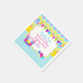 バウンスハウスバウンシーキャッスルバースデーパーティー スタンダードカクテルナプキン (角)