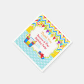 バウンスハウスバウンシーキャッスルバースデーパーティー スタンダードカクテルナプキン (角)