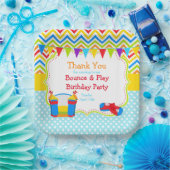 バウンスハウスバウンシーキャッスルバースデーパーティー ペーパープレート (パーティー)