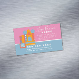 バウンスハウスバウンスジャンプビジネス マグネット名刺