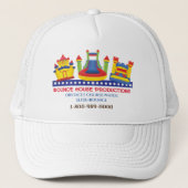 バウンスハウスバースデーパーティーあなたのビジネス キャップ (正面)