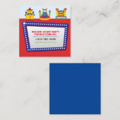 バウンスハウスバースデーパーティーあなたの名刺 スクエア名刺 (正面/裏面)