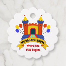 バウンスハウスバースデーパーティーギフト フェイバータグ