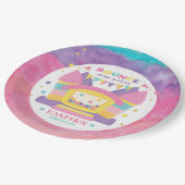 バウンスハウスバースデーパーティー ペーパープレート (アングル)