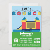 バウンスハウスバースデーパーティー 招待状 (正面)