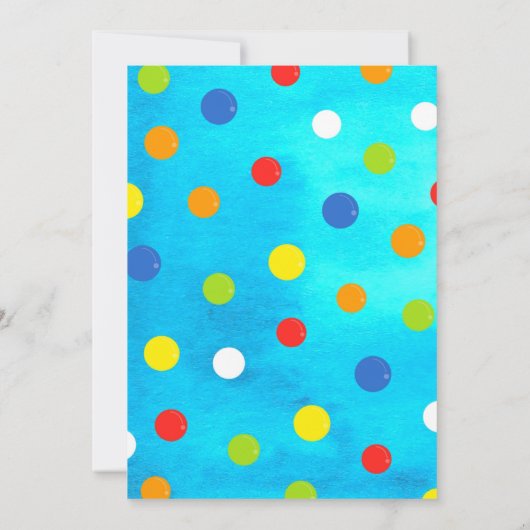 バウンスハウスバースデーパーティ招待状 招待状 (裏面)