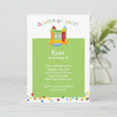 バウンスハウスパーティの招待状 招待状 (スタンド正面)