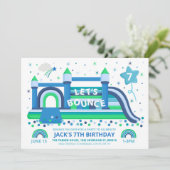 バウンスハウスパーティの招待状 招待状 (スタンド正面)