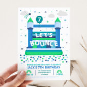 バウンスハウスパーティの招待状 招待状