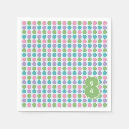 バウンスハウスパーティー スタンダードカクテルナプキン (正面)