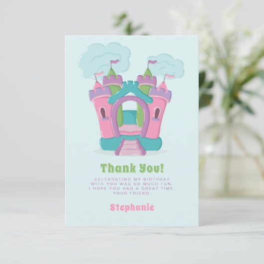 バウンスハウスパーティー 招待状 (スタンド正面)