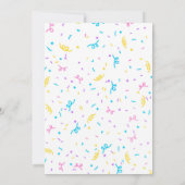 バウンスハウスピンク 招待状 (裏面)