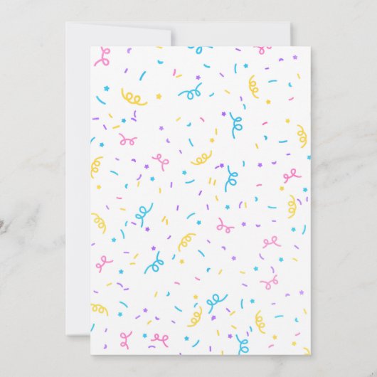 バウンスハウスピンク 招待状 (裏面)