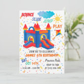 バウンスハウスレッド招待状 招待状 (スタンド正面)