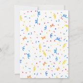 バウンスハウスレッド招待状 招待状 (裏面)