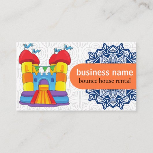 バウンスハウスレンタル名刺 名刺 (正面)