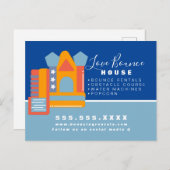 バウンスハウスロゴパーティーカーニバルレンタル事業 ポストカード (正面/裏面)