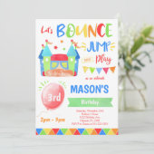 バウンスハウス招待状、バウンス招待状 招待状 (スタンド正面)