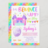 バウンスハウス招待状、バウンス招待状 招待状 (正面/裏面)