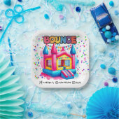 バウンスハウス誕生日バッシュ ペーパープレート (パーティー)